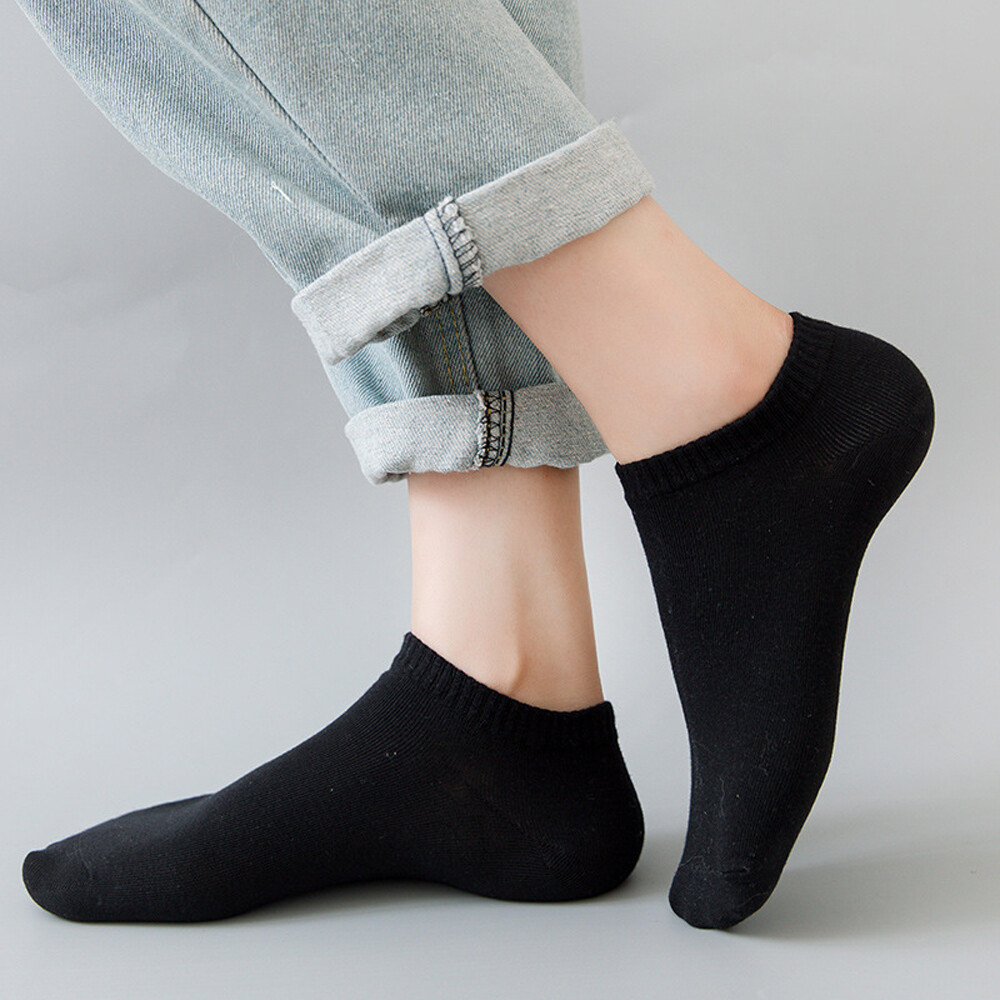 Lot 12 Pairs Mens Womens Ankle Athletic Socks Cotton Low Cut Casual Size 5-11 US