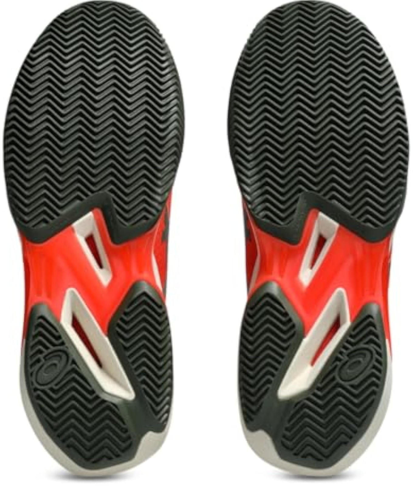 ASICS Men’s Solution Speed FF 4 Clay Tennis Shoes, 6.5, Cherry Tomato/Vintage Kh