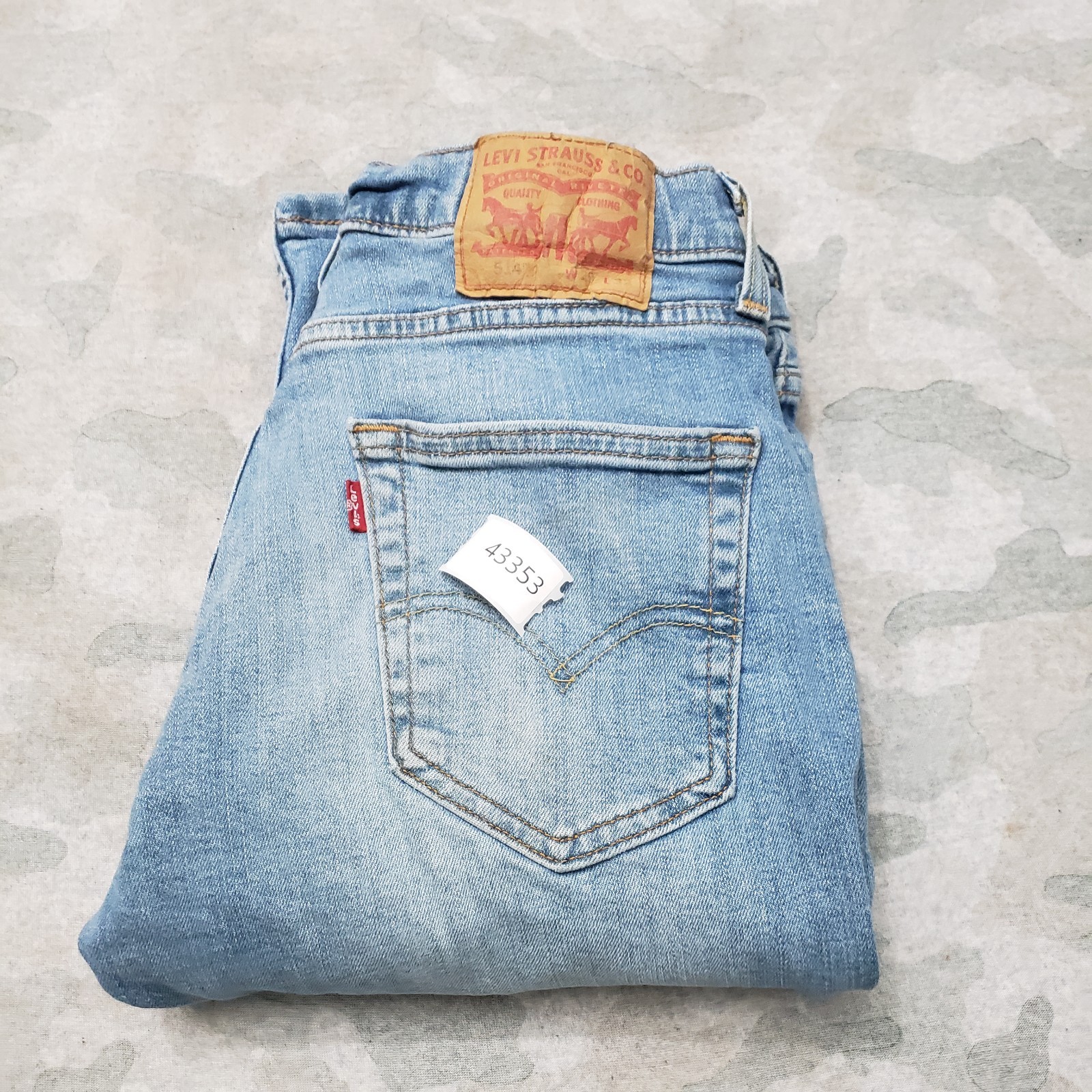 Levi’s 514 Jeans Mens 29×32 Blue Straight Pockets Denim Medium Wash