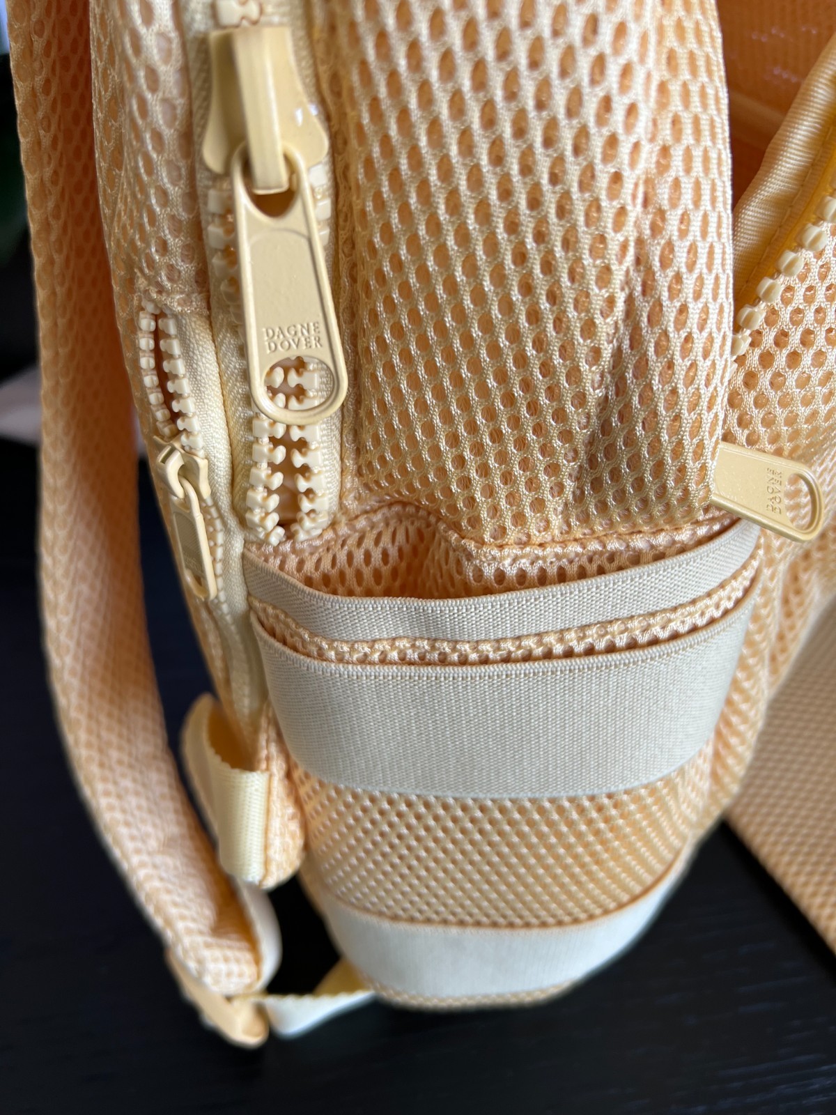 Authentic Brand New Dagne Dover Dakota Air Mesh Large Backpack in Pollen