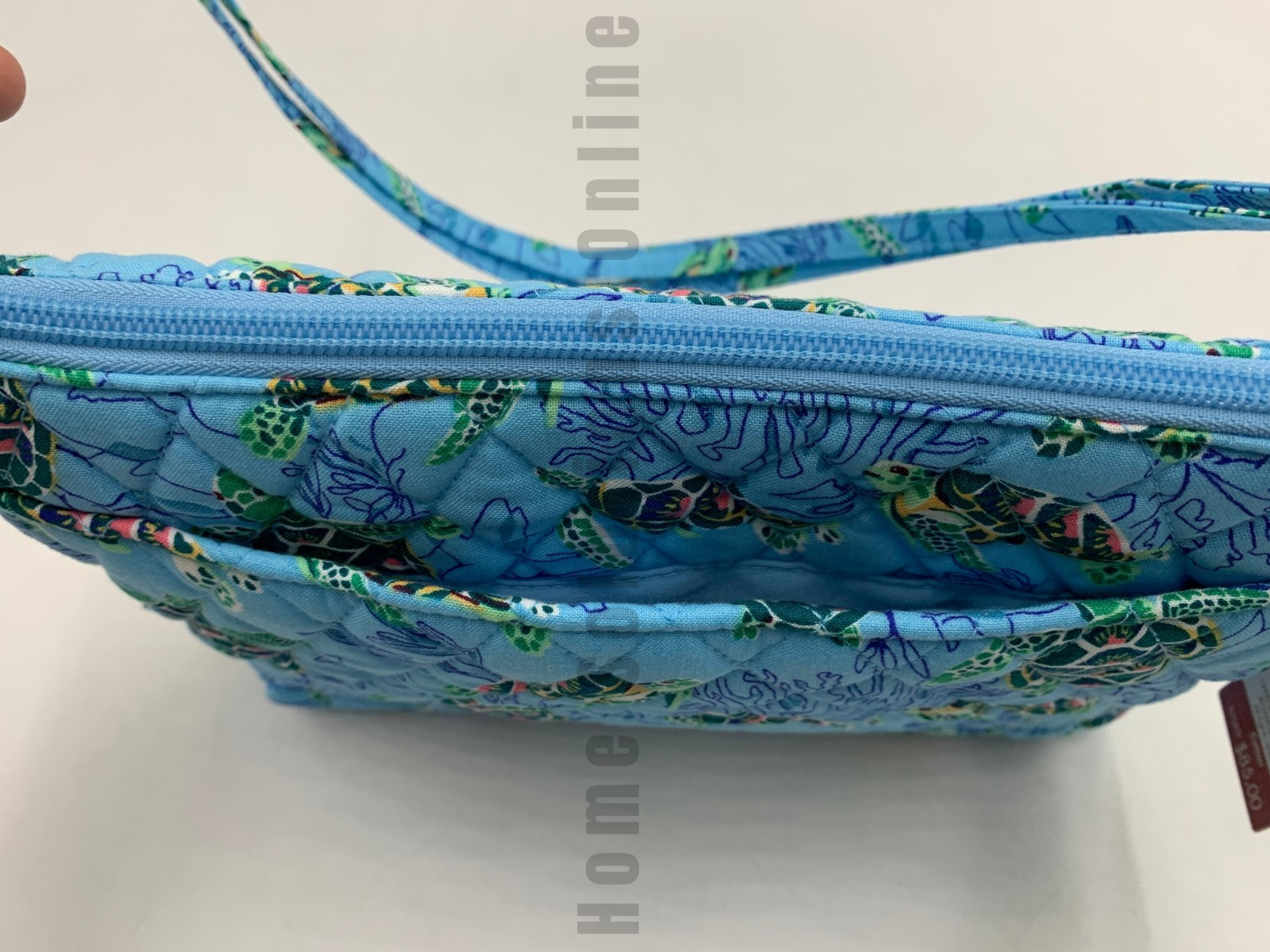 Vera Bradley Sea Turtles and Coral Ocean Blue Large Hipster Bag Purse #J5380
