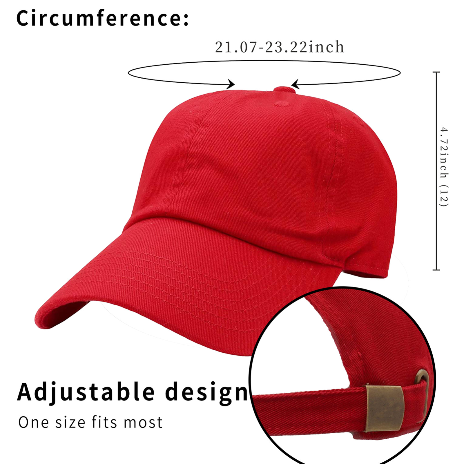 Baseball Cap Men Women Plain Solid Hat Classic Hat Adjustable Ball Dad Hat NEW