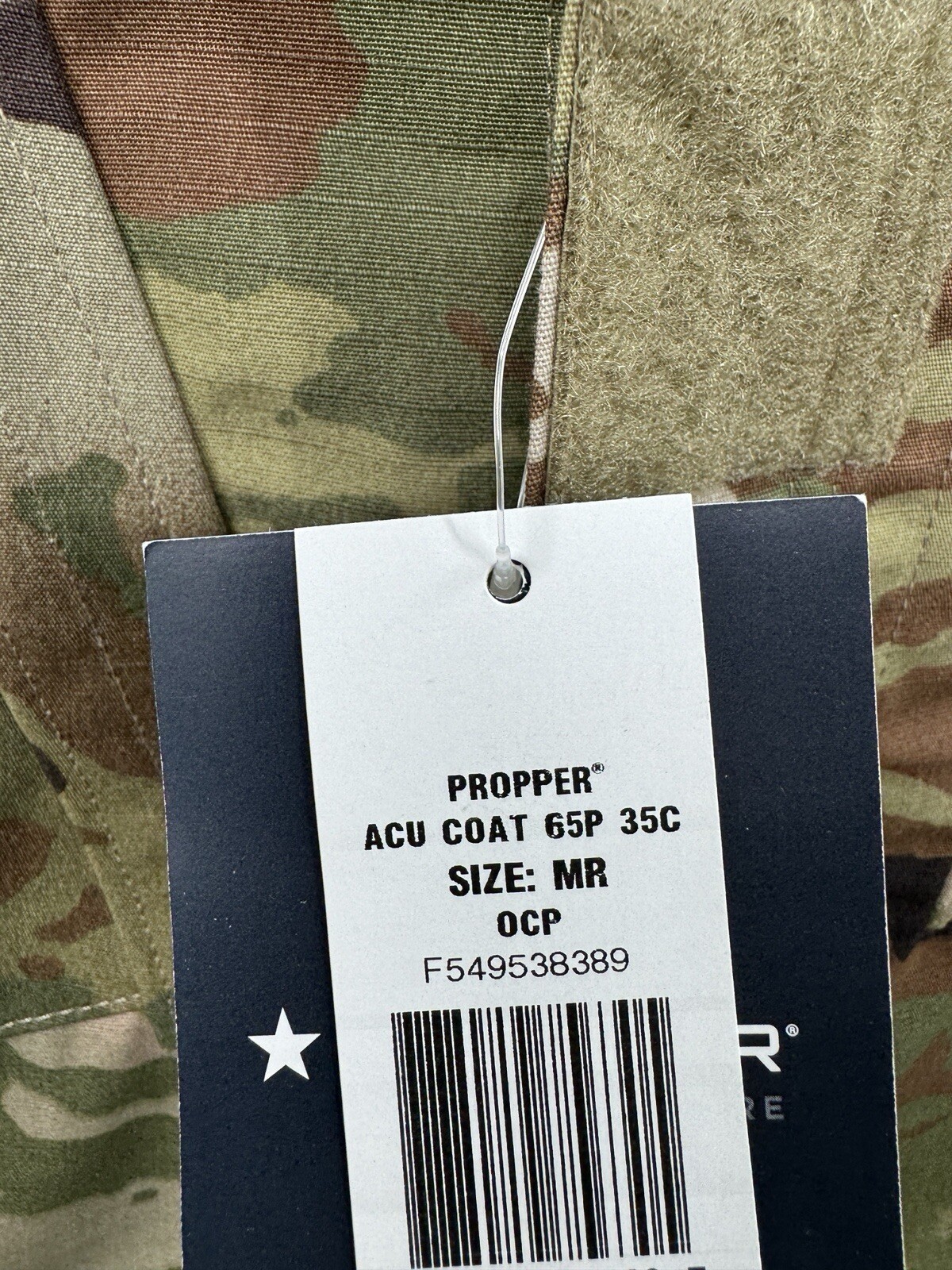 Propper ACU Multicam Camo Coat New Spec OCP F549555 NEW Size M Military LEO