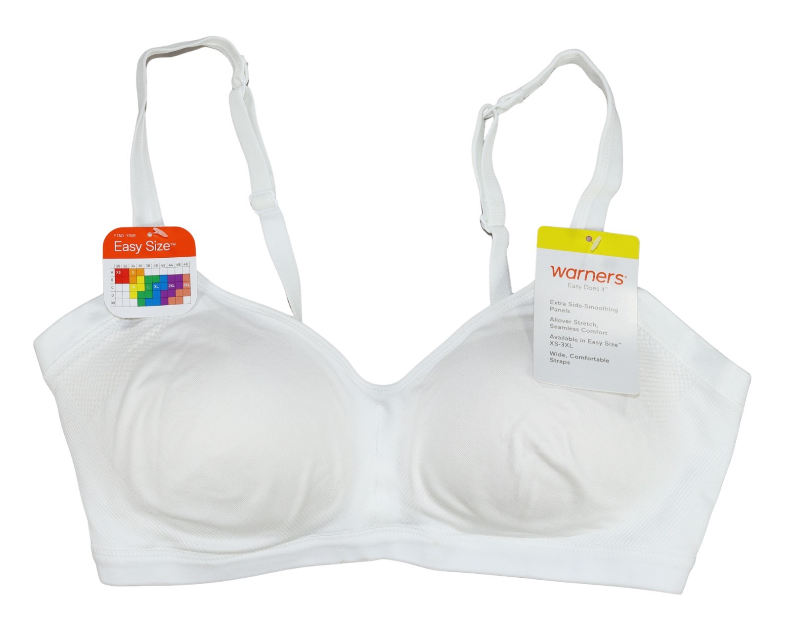 Warner’s Easy Does It No Side Effects Wire-Free Solid Color Women’s Bra NWT