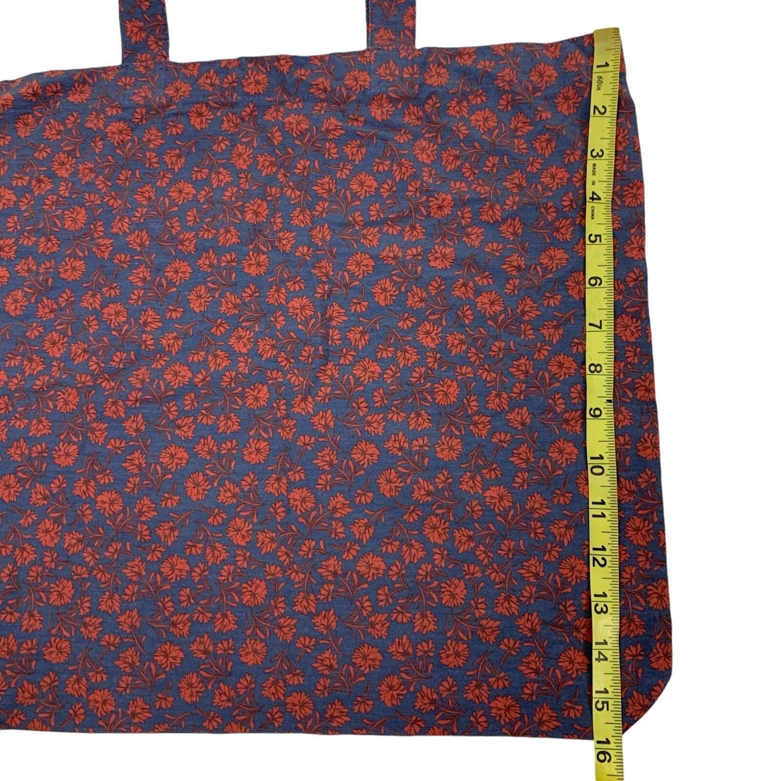 Fair Harbor Tote Bag 16×17 Navy Blue Eco Friendly Casual Travel Beach