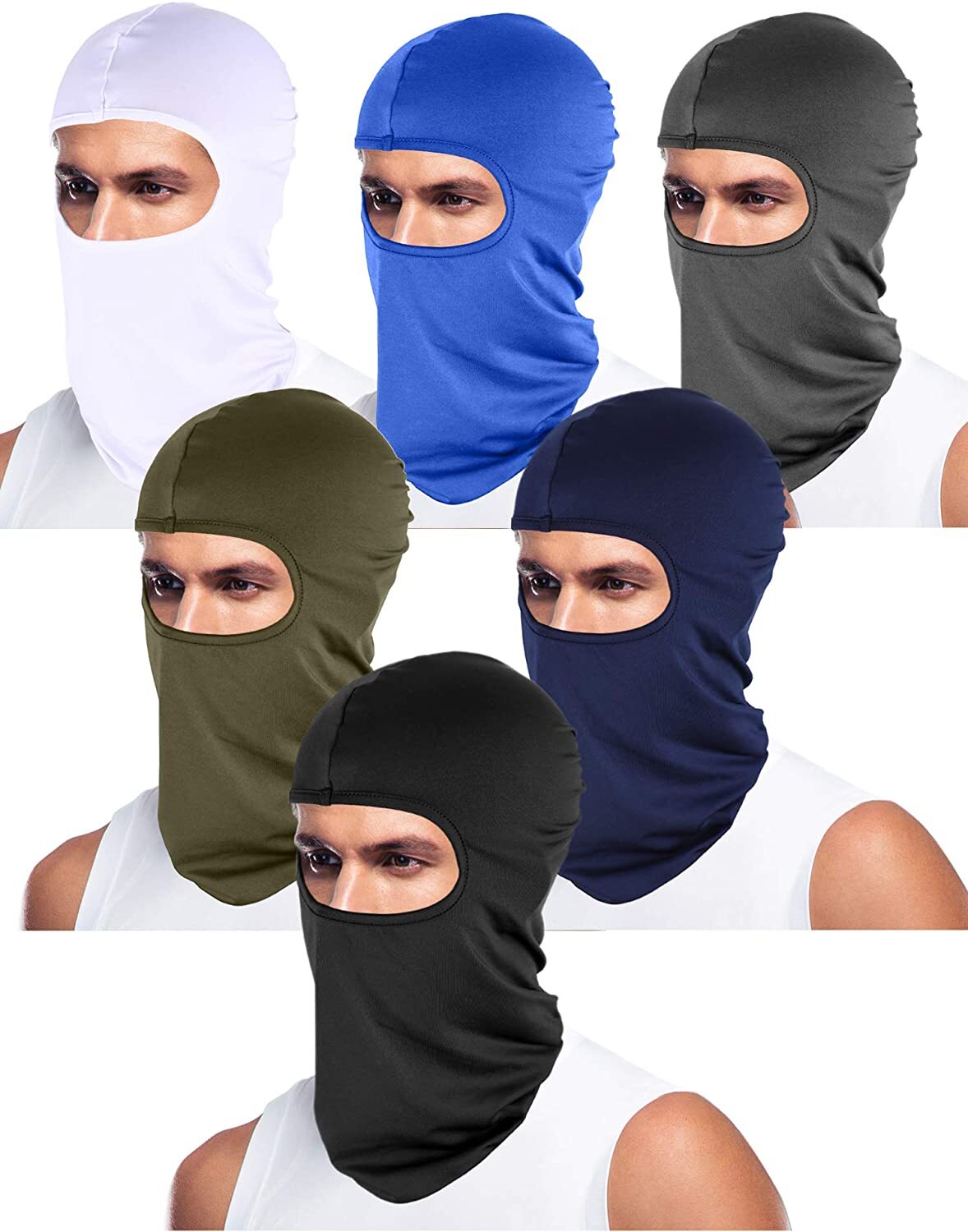 Balaclava Full Face Mask UV Protection Ski Sun Hood Tactical Masks for Men Women