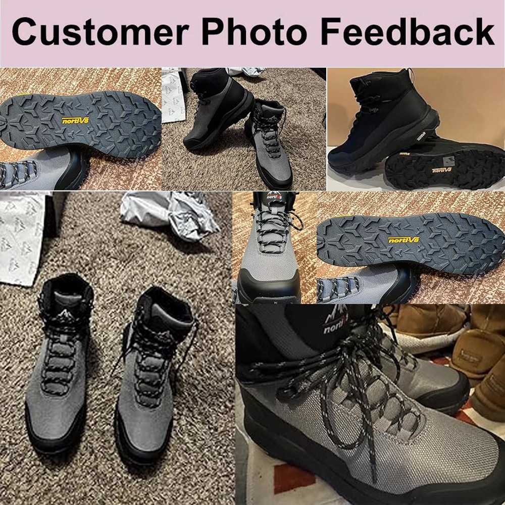 NORTIV 8 Men’s Waterproof Hiking Boots Lightweight Breathable Trekking Shoes