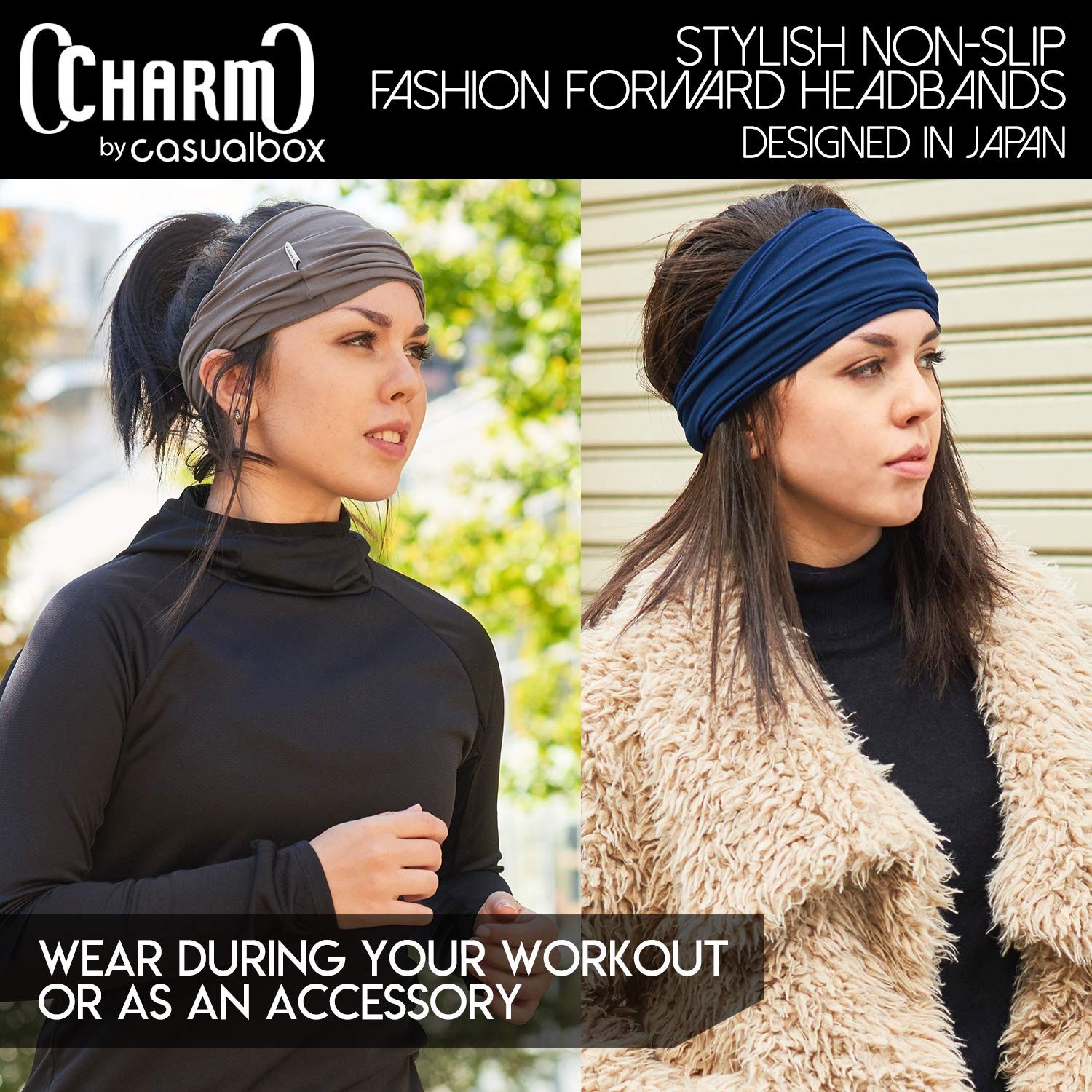 Japanese Style Head Wrap Headband for Men & Women – Workout, Yoga, Daily Wear, K