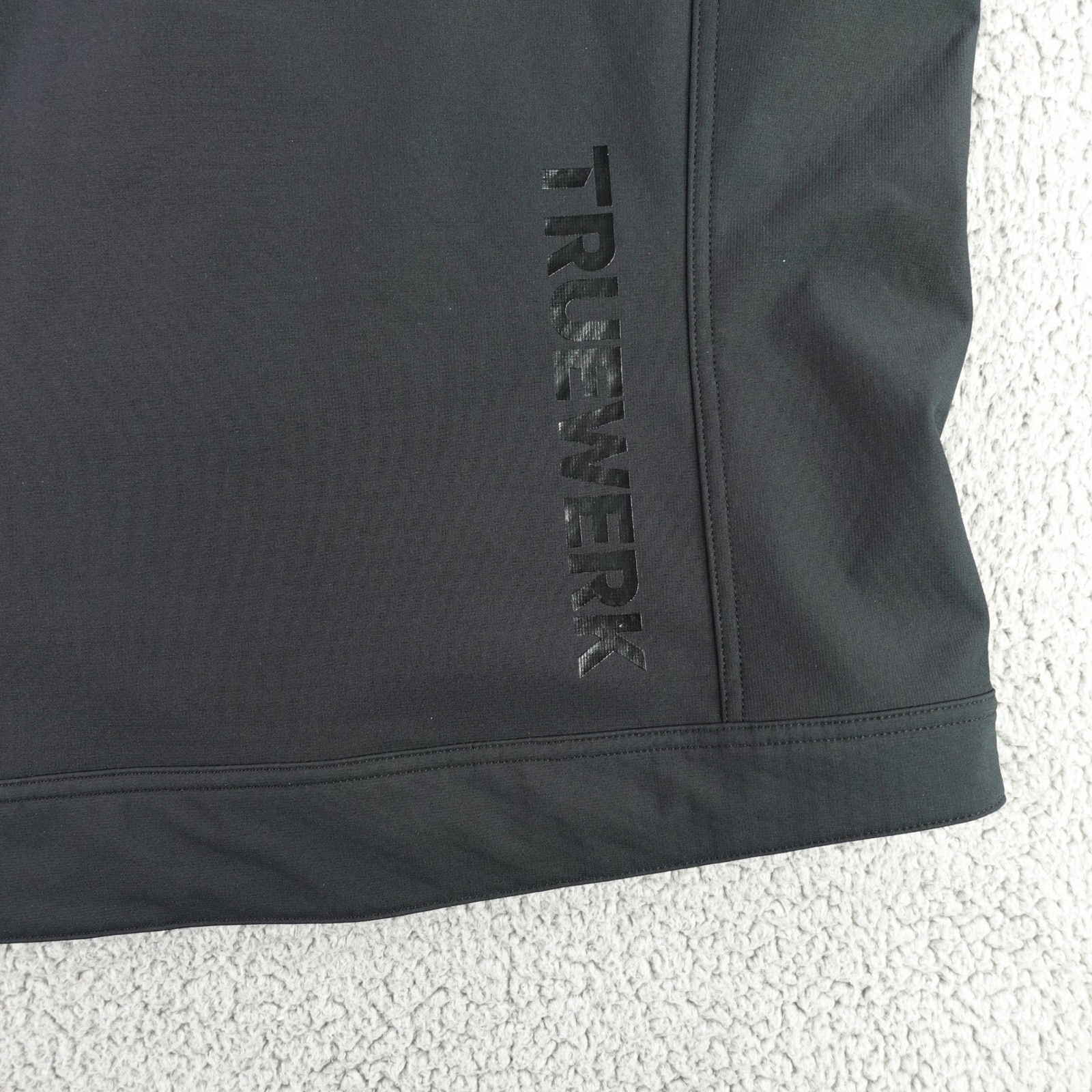 Truewerk S3 Solution Vest Men Large Black Workwear Full Zip Softshell