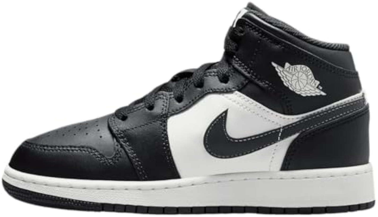 Nike Air Jordan 1 Mid Big Kids’ Shoes ‘Off Noir’ (DQ8423 010) – Size 6.5 – Black