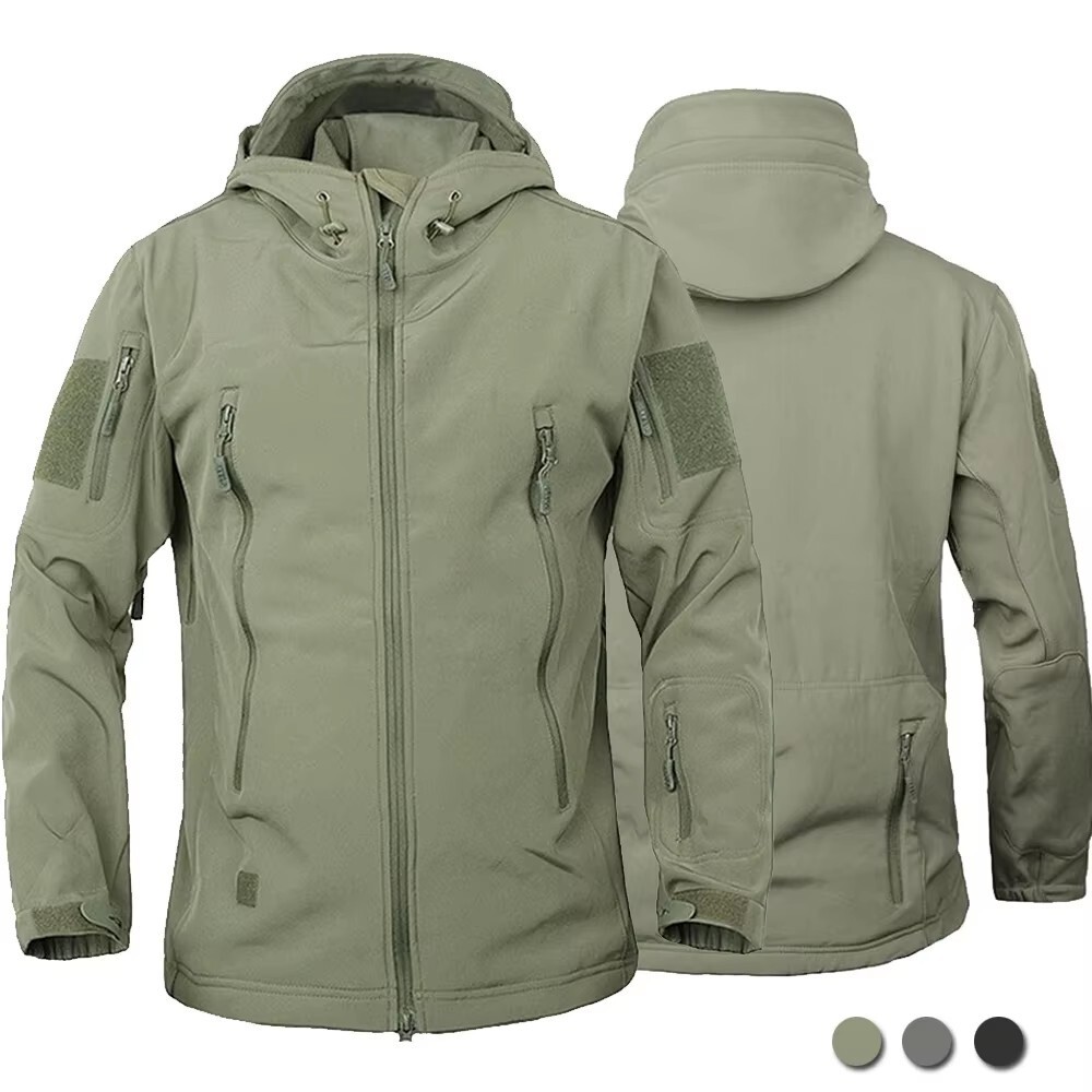 Mens Jacket Winter Military Tactical Waterproof Warm Soft Shell Windbreaker US