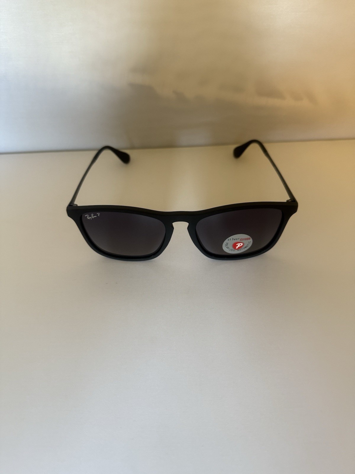 Ray-Ban Chris RB4187 Polarized 54-18 Sunglasses Matte Black Gradient POLARIZED