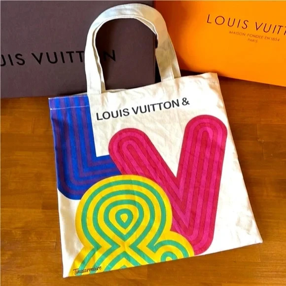 Louis Vuitton City Guide Exhibition Limited Canvas Tote Bag 2022 Shenzhen Ltd Ed