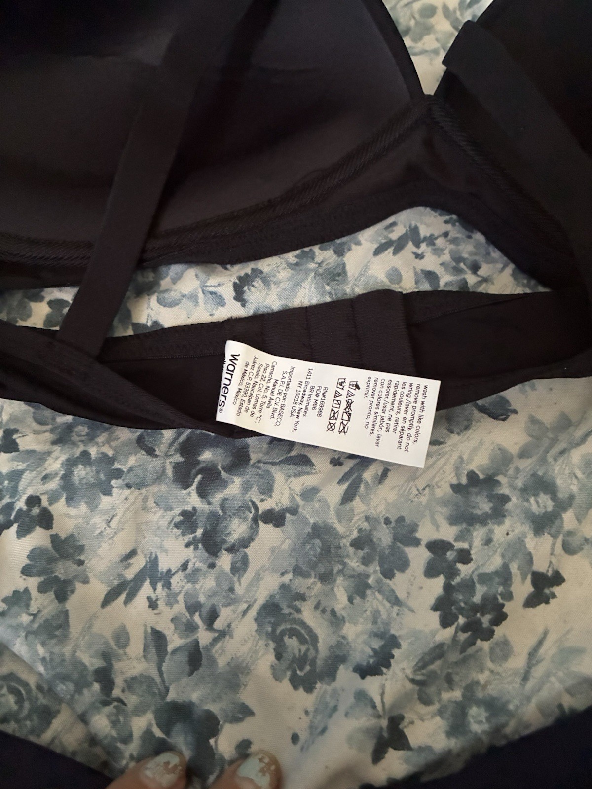 Warner’s Elements of Bliss Wireless Lift T-Shirt Bra, Lightly Lined, Black 36C