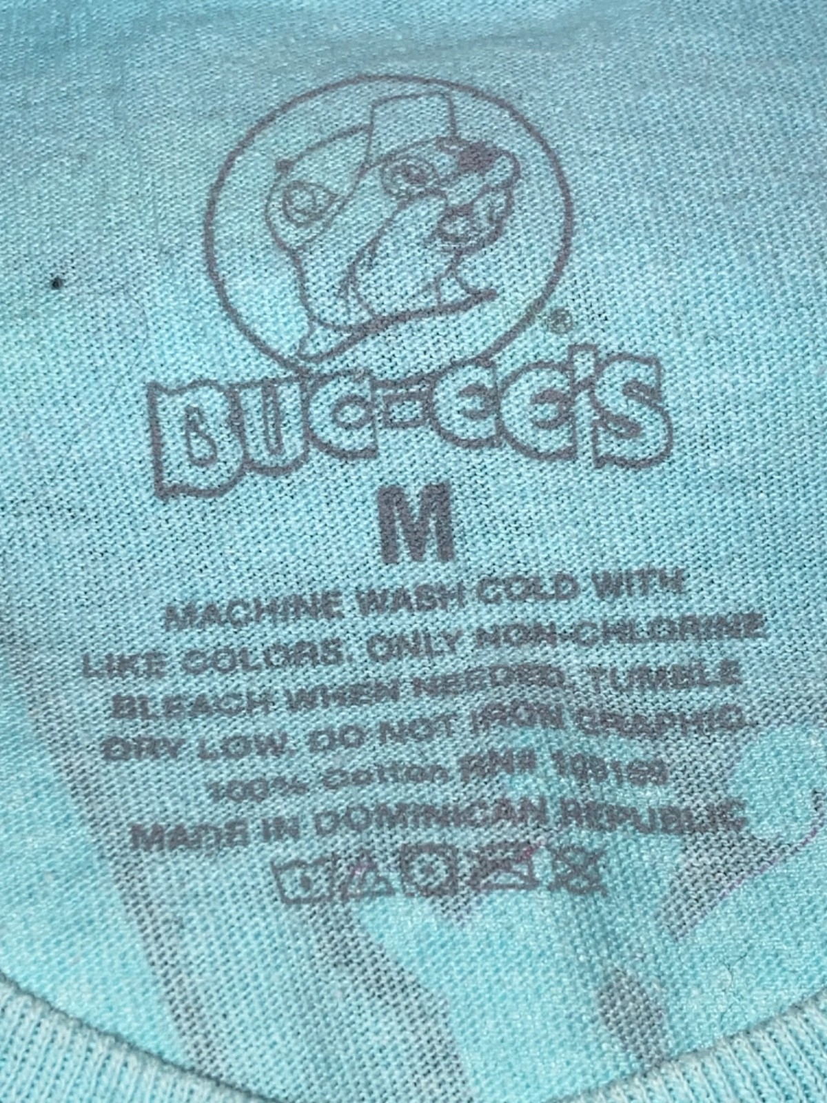Buc-ee’s Happiness Blooms T-Shirt Women’s M Blue Graphic Tee Beaver