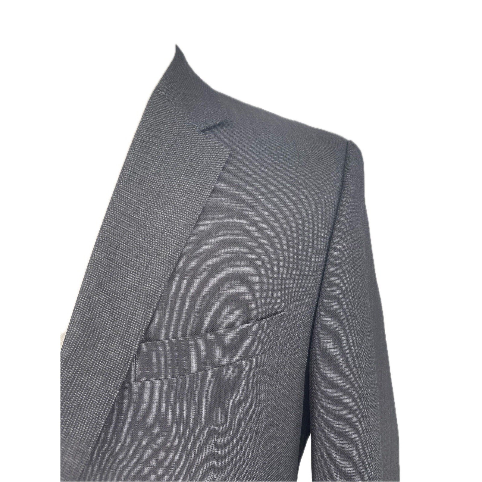 Hugo Boss 42R Jam75/Sharp3 Sport Coat Dark Gray 100% Wool Two Button Vented