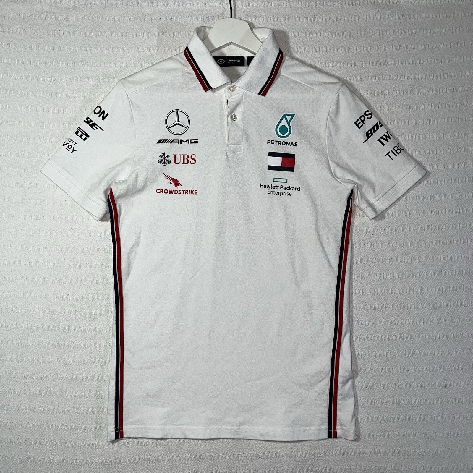 Mercedes AMG Mens Petronas F1 Team Polo Shirt Size XS Racing Formula 1