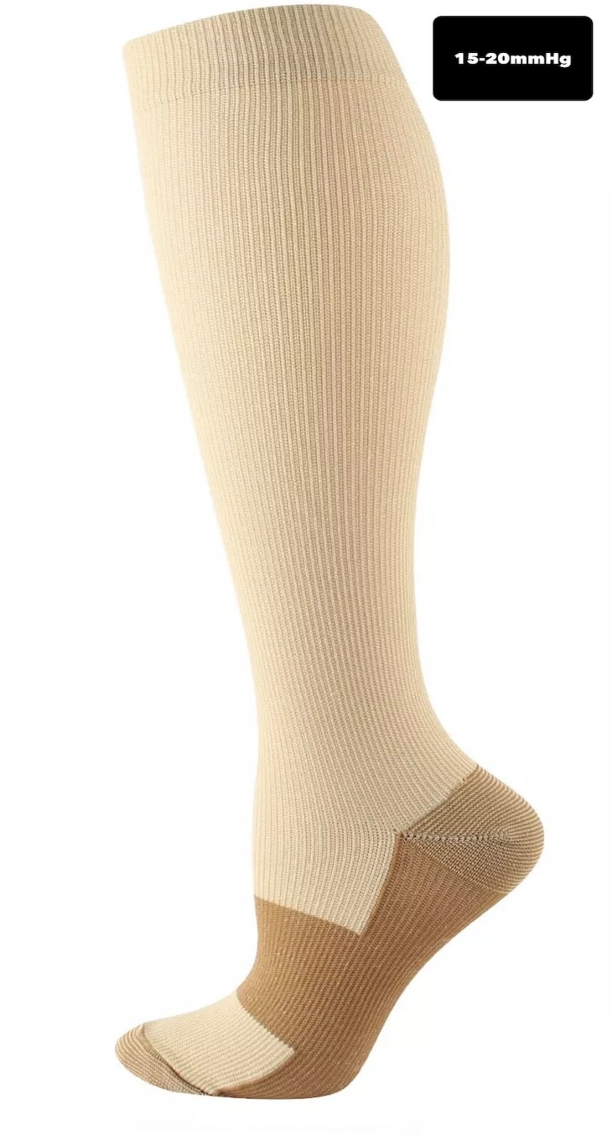 Pickleball Compression Socks Stockings Unisex Knee High Medical Relief S-4XL