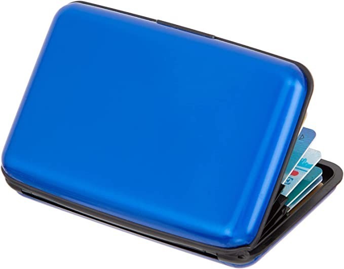 Metal RFID Blocking Wallet Credit Card Holder Case for Men & Women