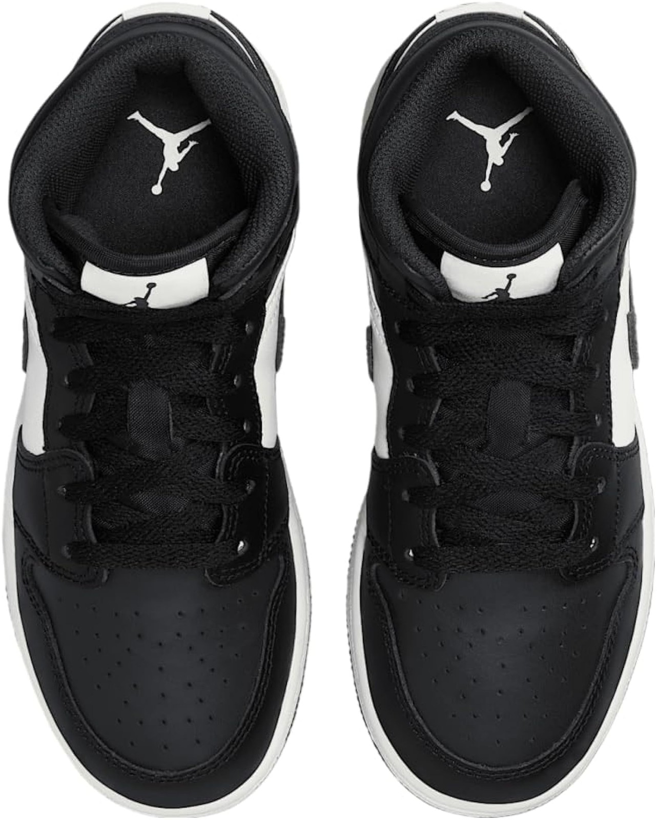 Nike Air Jordan 1 Mid Big Kids’ Shoes ‘Off Noir’ (DQ8423 010) – Size 6.5 – Black