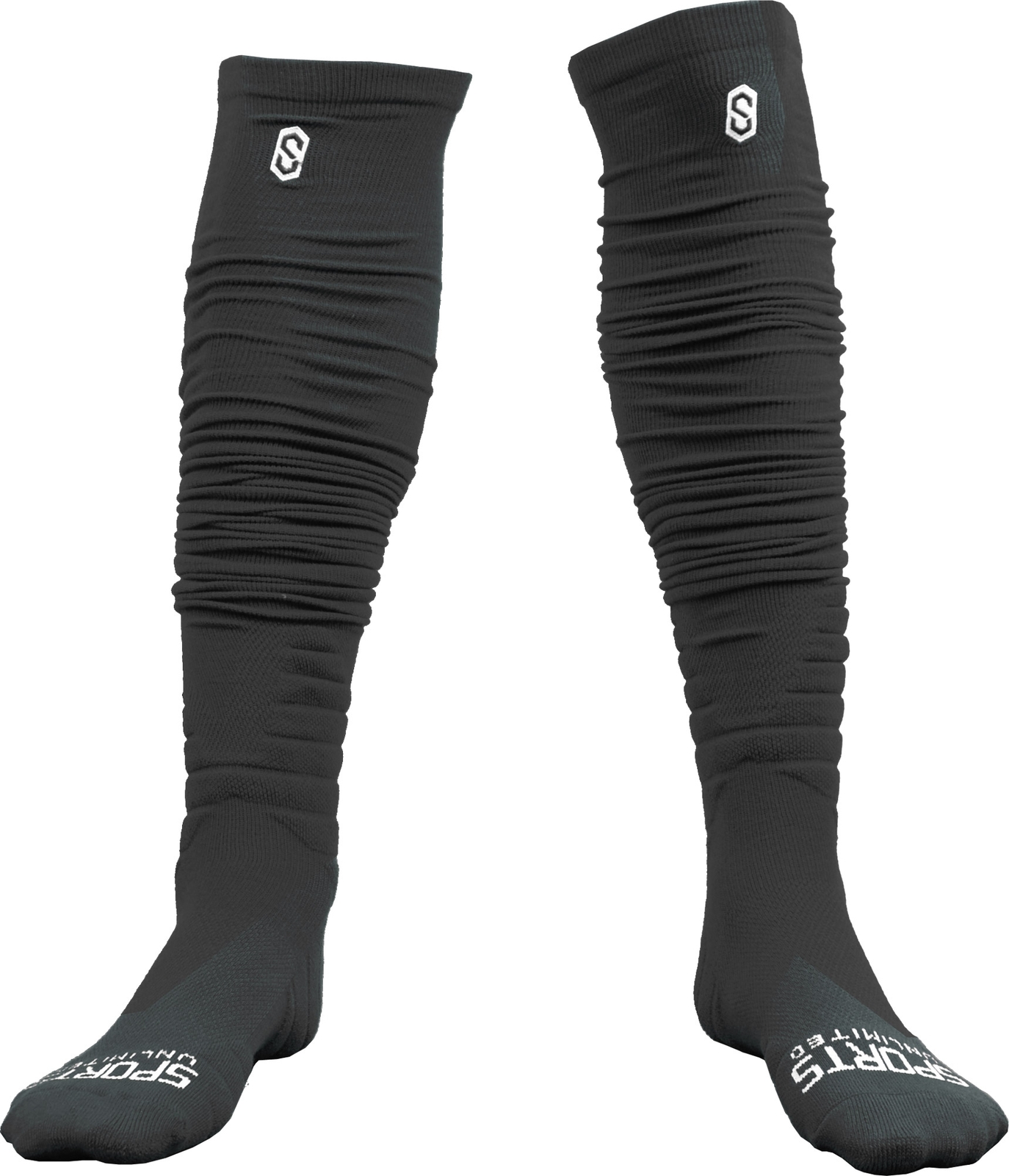 Sports Unlimited Gameday Drip Scrunch Football Socks, Youth & Adult, New