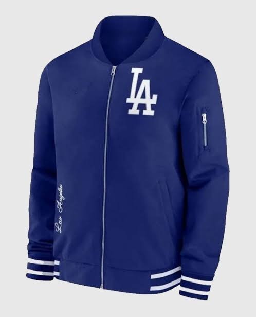 Men’s LA Los Angeles Inspired Dodgers Bomber Fleece Jacket – BIG SALE