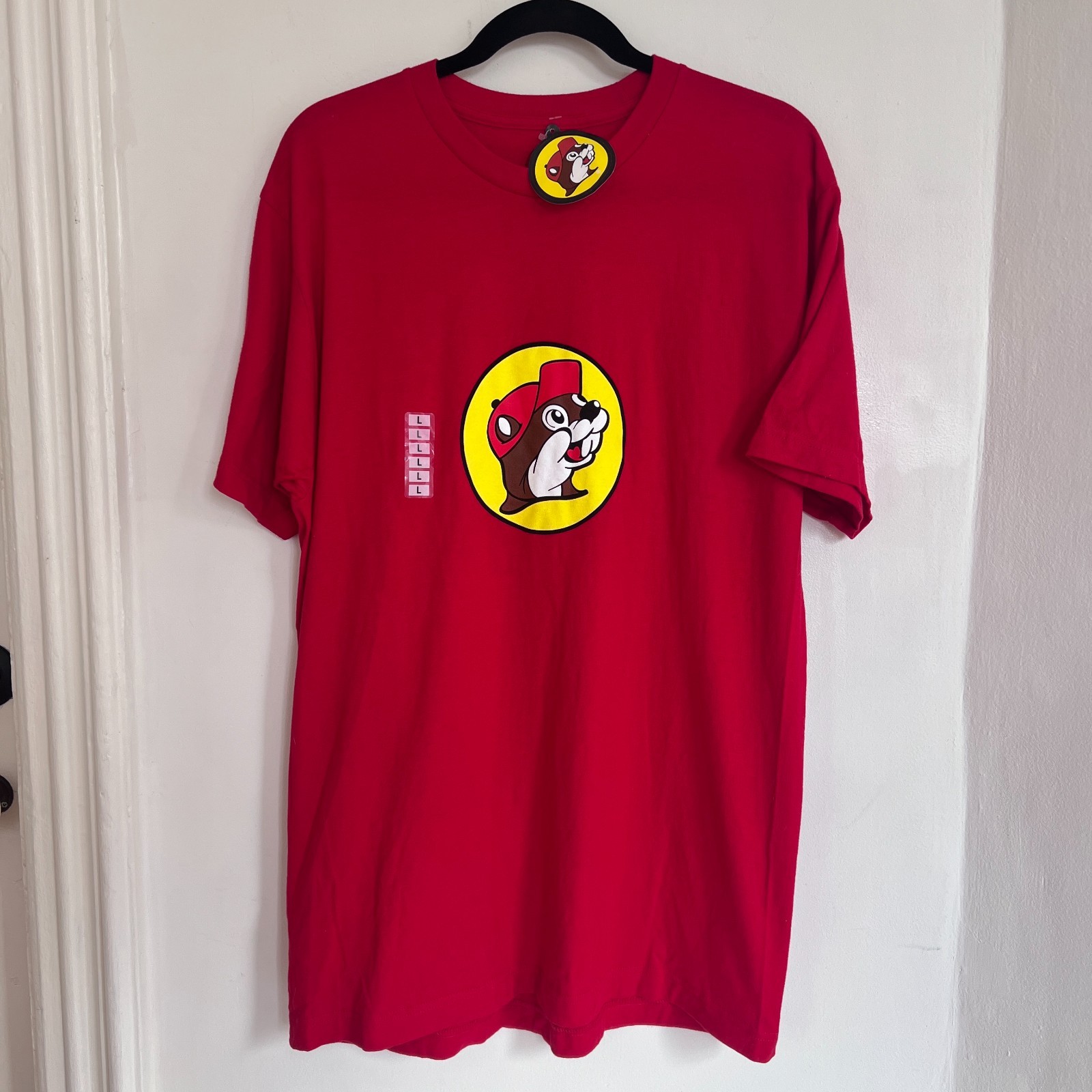 Buc-ee’s T Shirt Unisex Large Red Beaver Logo Tee NWT Texas Travel Souvenier
