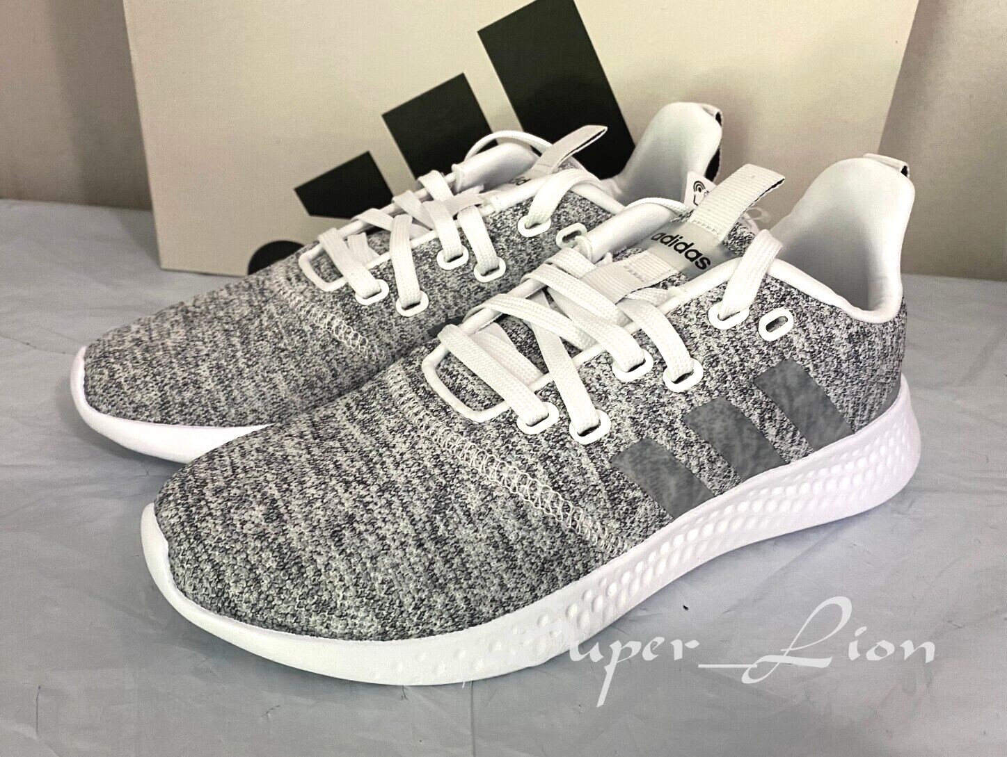 NEW adidas Women’s PUREMOTION Running Sneaker Shoes FY8223 – SIZE 6.5 – GRAY