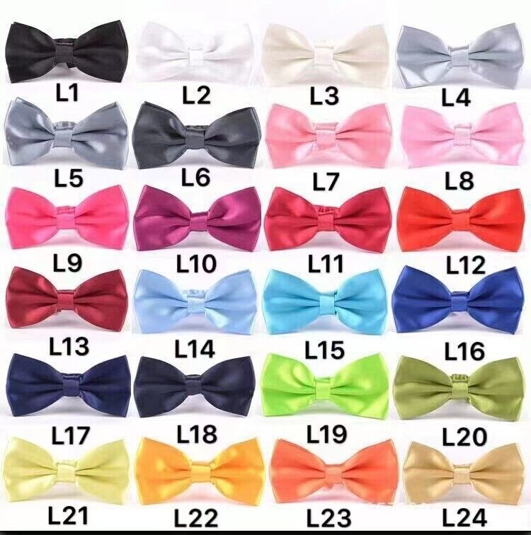 Mens Bow Tie Pre-tied Fashion Novelty Adjustable Tuxedo Bowtie Wedding Necktie