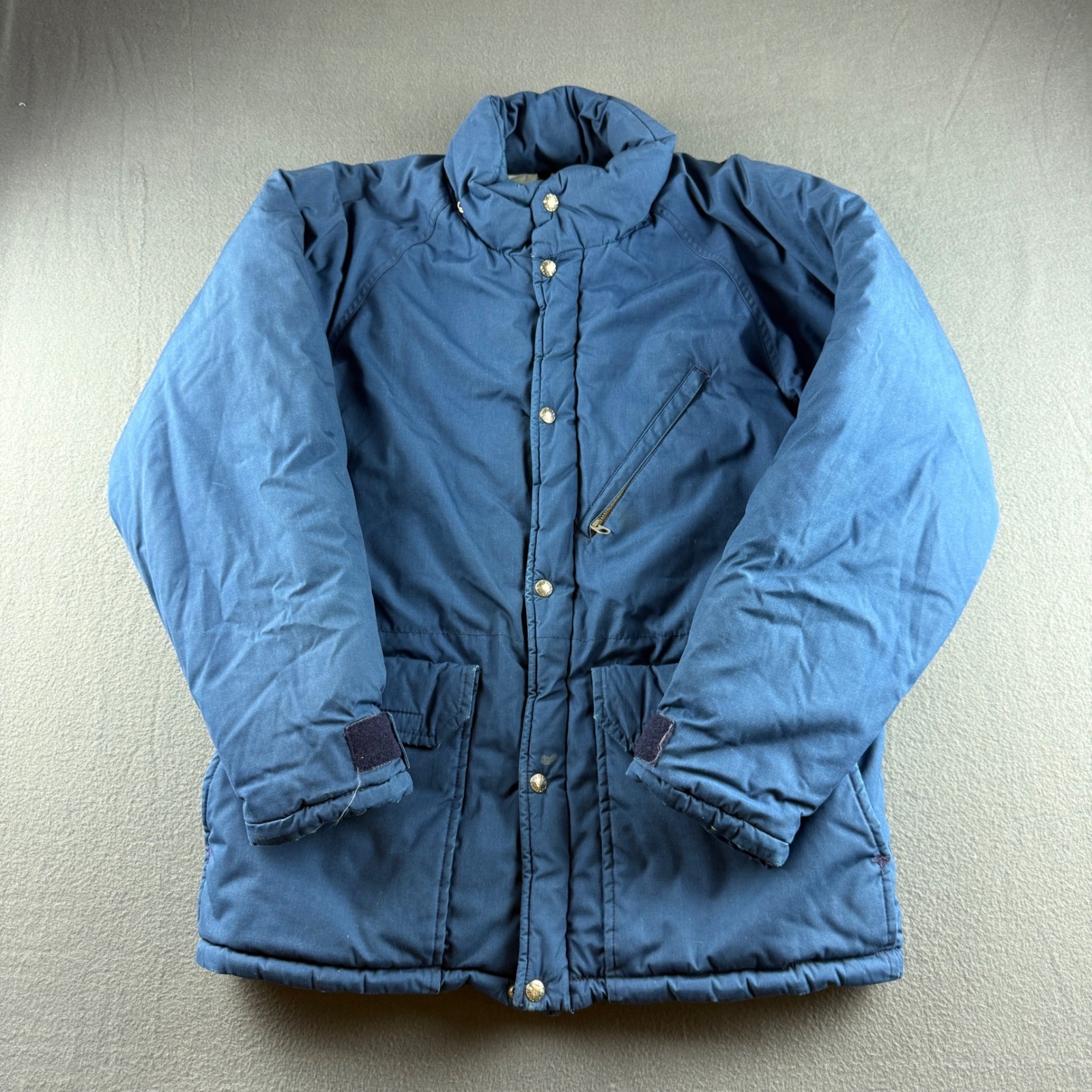Vintage North Face Puffer Jacket Mens M USA Made Brown Label Polyester Fiber 80s