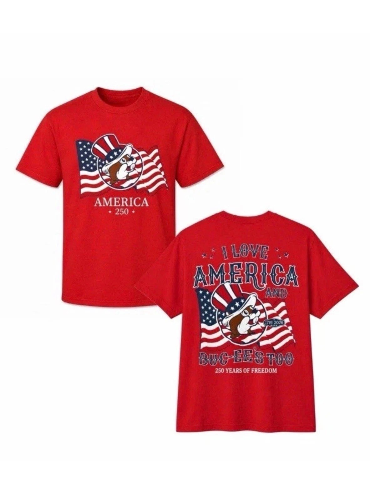 2026 NEW 4th Of JULY T-Shirt Buc ees ALL SIZES AVAILABLE! Texas Tee