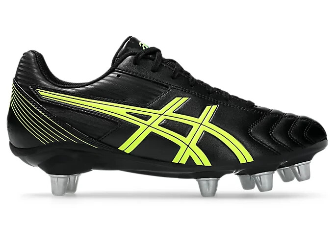 ASICS LETHAL TACKLE 1111A263 001 Black Safety Yellow Rugby Cleats