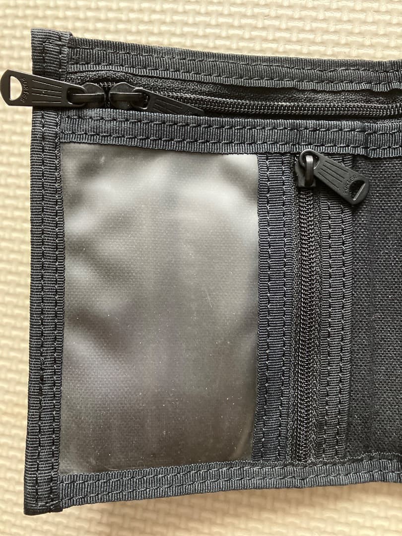 Porter Smoky Wallet Black leather used, discontinued model approx 13x11cm