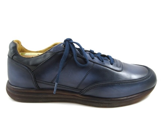 Allen Edmonds “BRENTWOOD” Reserve Lace-Up Leather Dress Sneakers 11 D Navy (787N