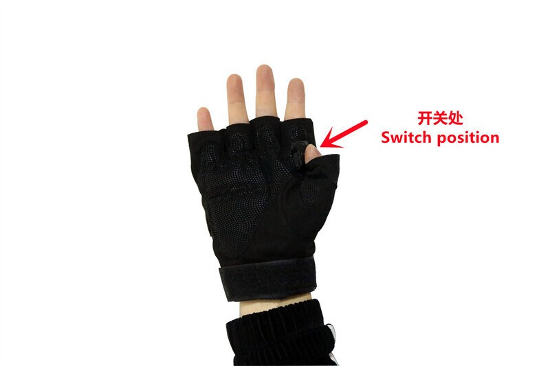 LED Light Glow Gloves DJ Dancer Bar Stage Show Color Laser Gloves Cosplay Props