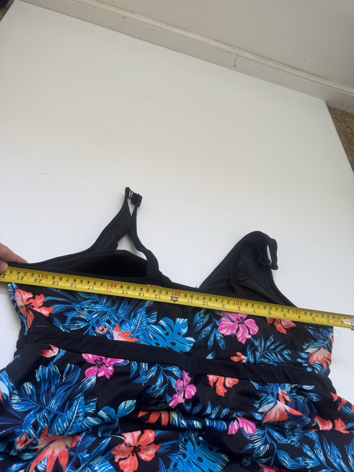 Women’s Plus Size Swim Dress One Piece Swimsuit Floral Tropical Size Unknown