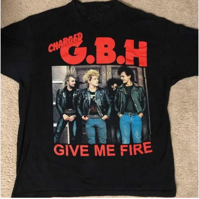 Charged GBH Give Me Fire Heavy Cotton Black All Size Unisex Shirt