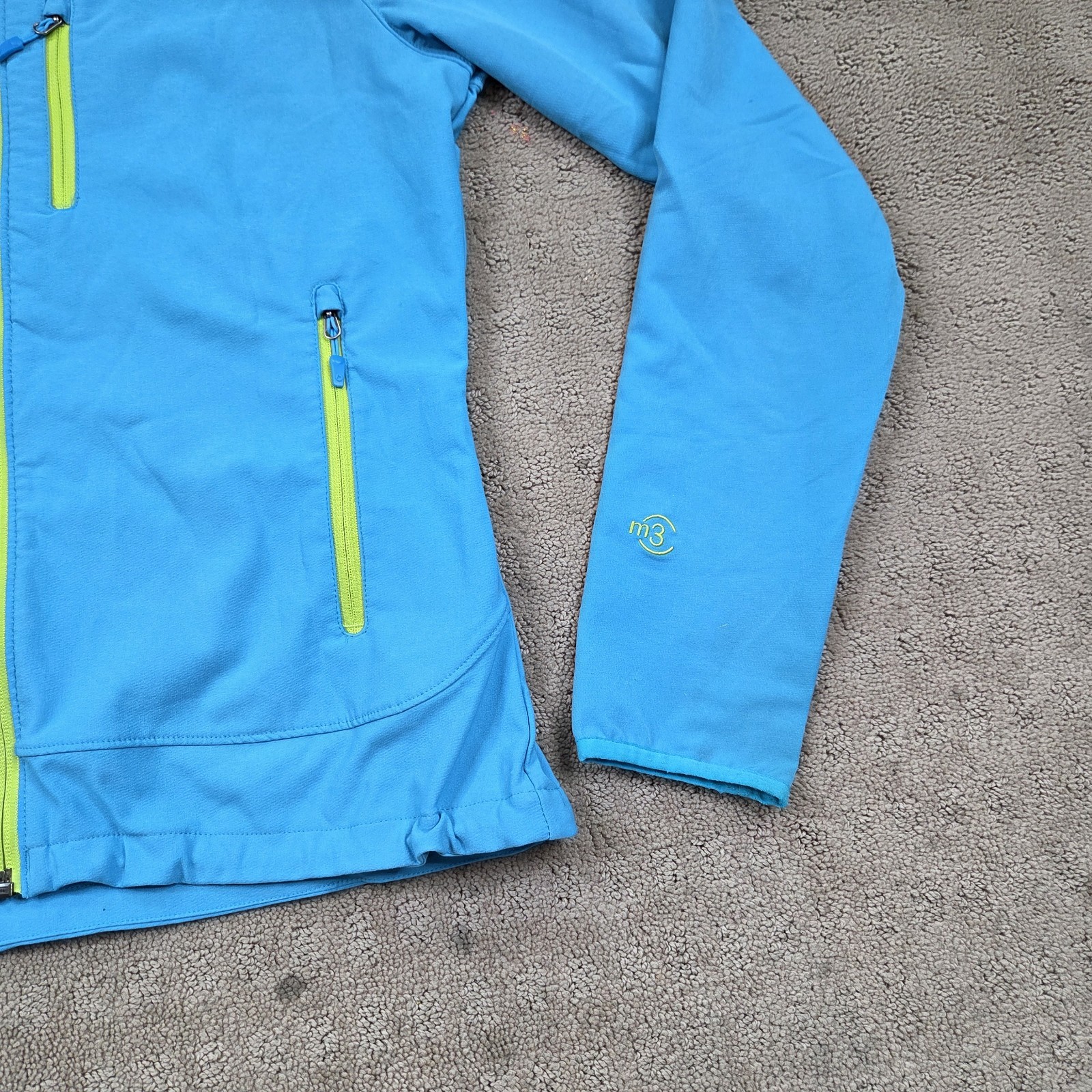 Marmot M3 Softshell Women’s Jacket Size M Atomic Blue Full Zip Tempo Jacket