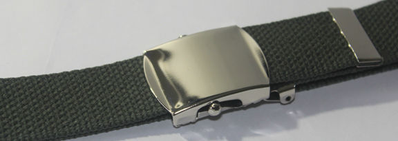 NEW ADJUSTABLE 56″ INCH ASSORTED CANVAS MILITARY WEB UNIFORM BELT CHROME BUCKLE