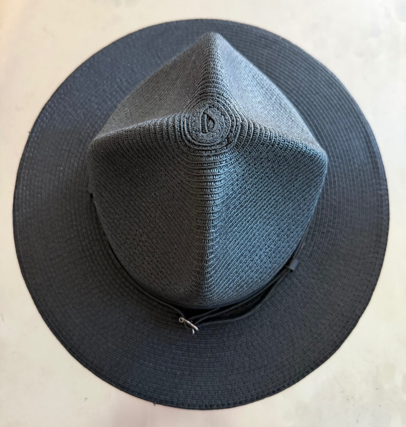 Campaign Straw Triple Black Hat 7-1/8 Milan Regular Trooper Style The Lawman