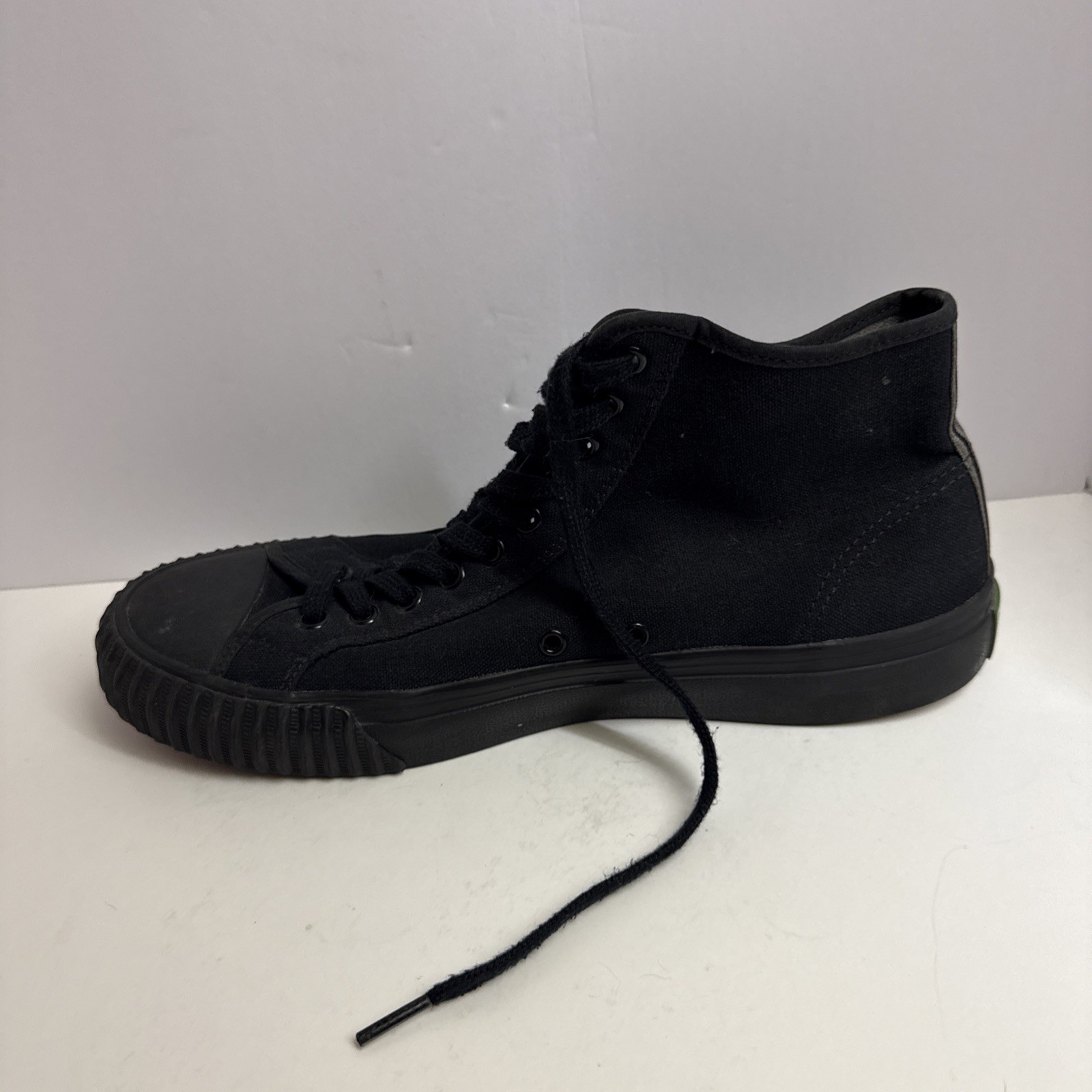 PF Flyers Shoes Mens 10 High Top Canvas Sneakers Sandlot Drip Street Hustle