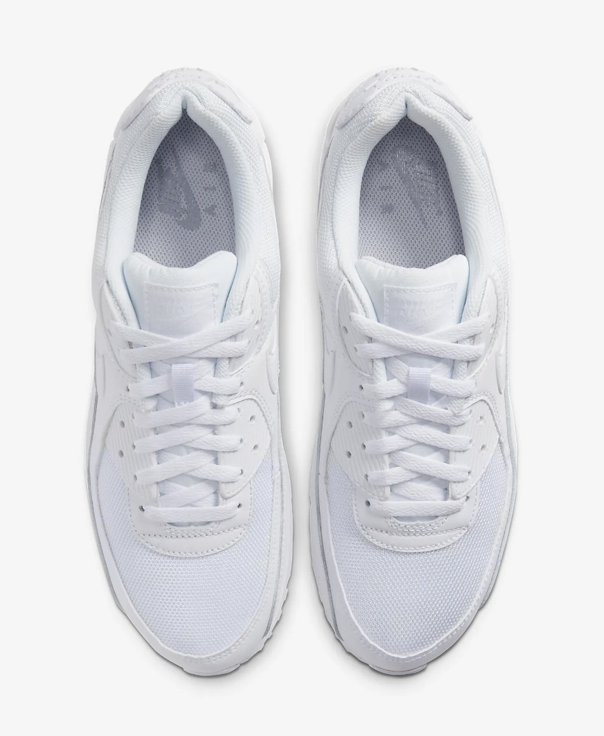 *NEW* MEN Nike Air Max 90 Recraft Triple White (CN8490 100), Sz 8.0 – 12.0 👍