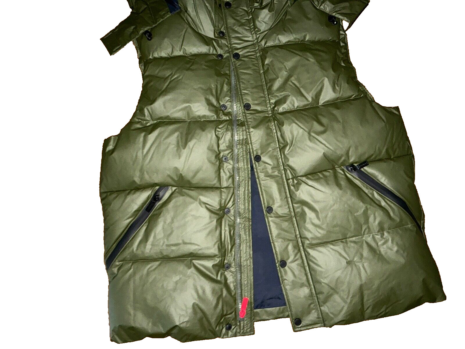 HUNTER Heavyweight CHISWELL Hooded Insulated Puffer VEST Jacket Mens LARGE NEW