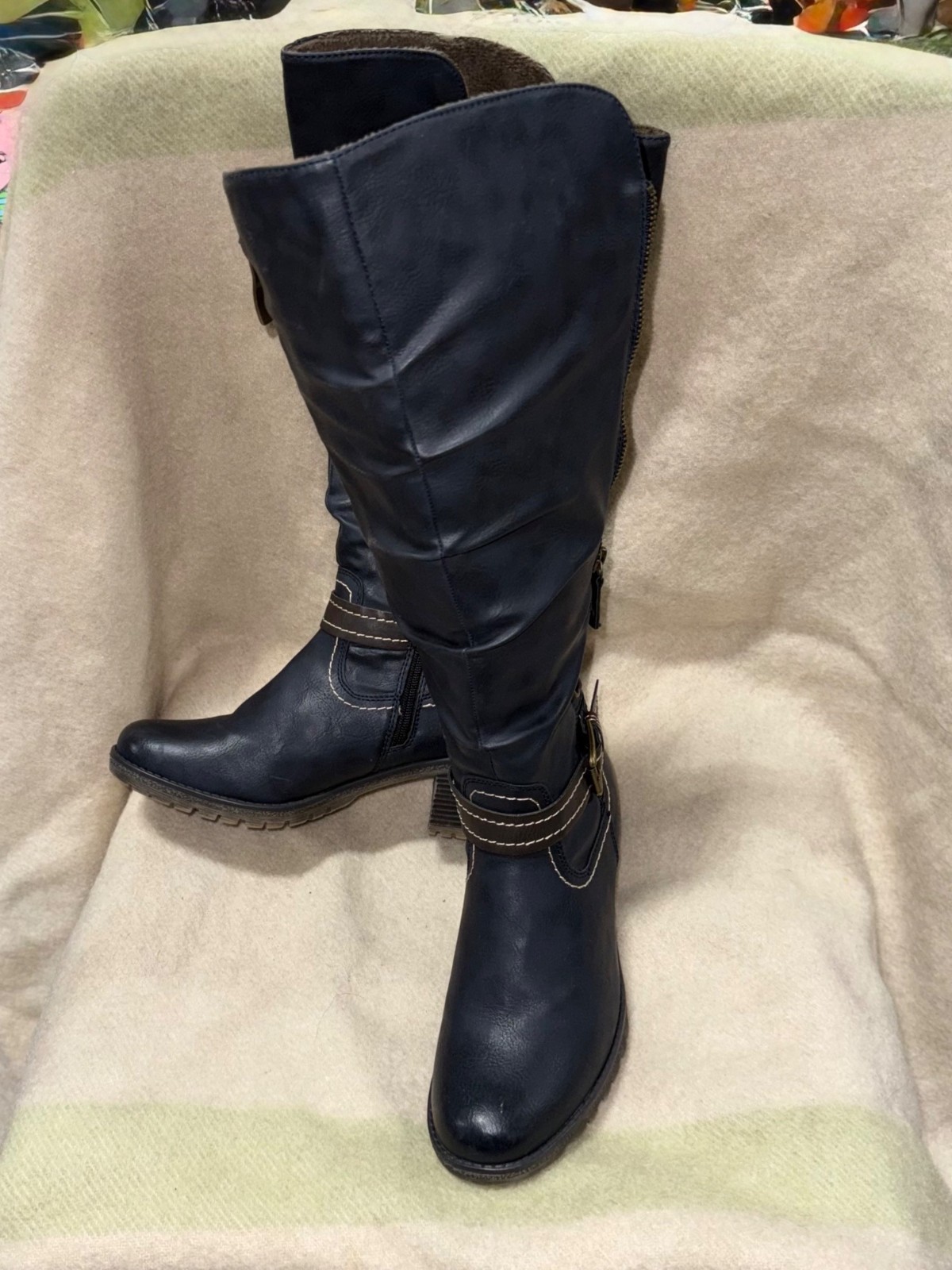 Spring Street Gemisola Water Resistant Faux Fur Lined Knee High Boot (Women) 9