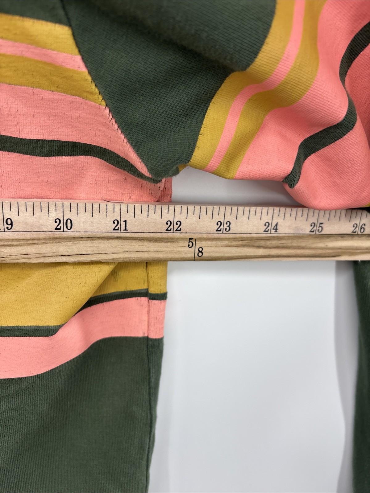 Urban Outfitters Rugby Shirt Mens M Green Striped Long Sleeve Polo As Seen On TV