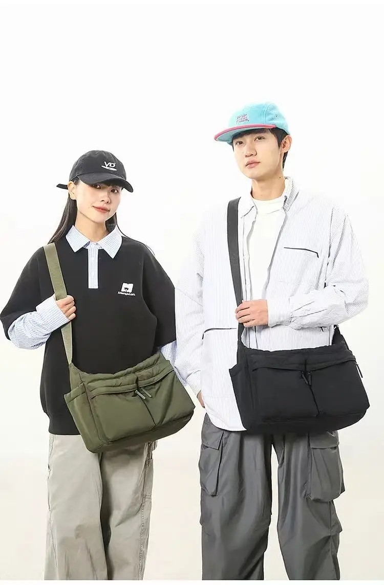UNIQLO Casual Multi-pocket Messenger Bag Men Women Shoulder Bag Travel Sport Bag