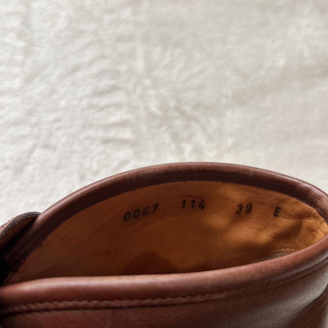 GUCCI Horsebit Chukka Boots Brown Leather Size 39 (24cm) 061116d