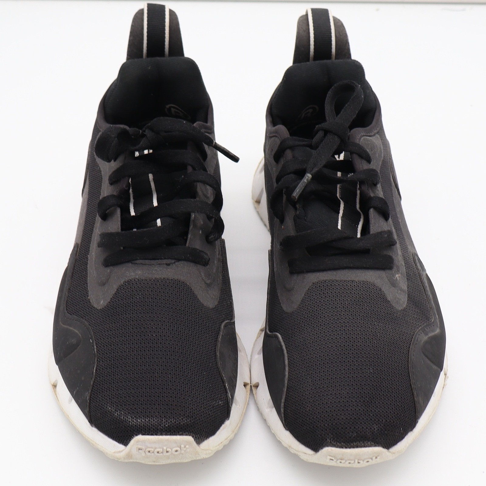 Reebok Zig Dynamica 3 Mens Black White Running Shoes Size 9