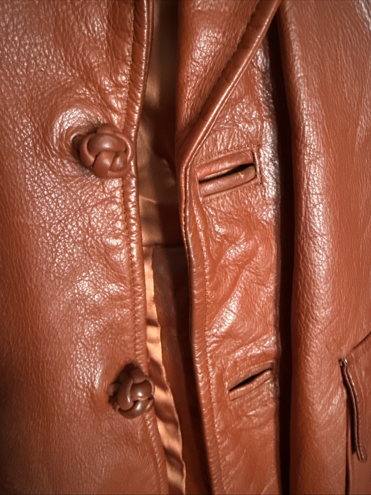 Vintage Leather Jacket By Lee Imports Republic Of Korea Great Condition 70’s