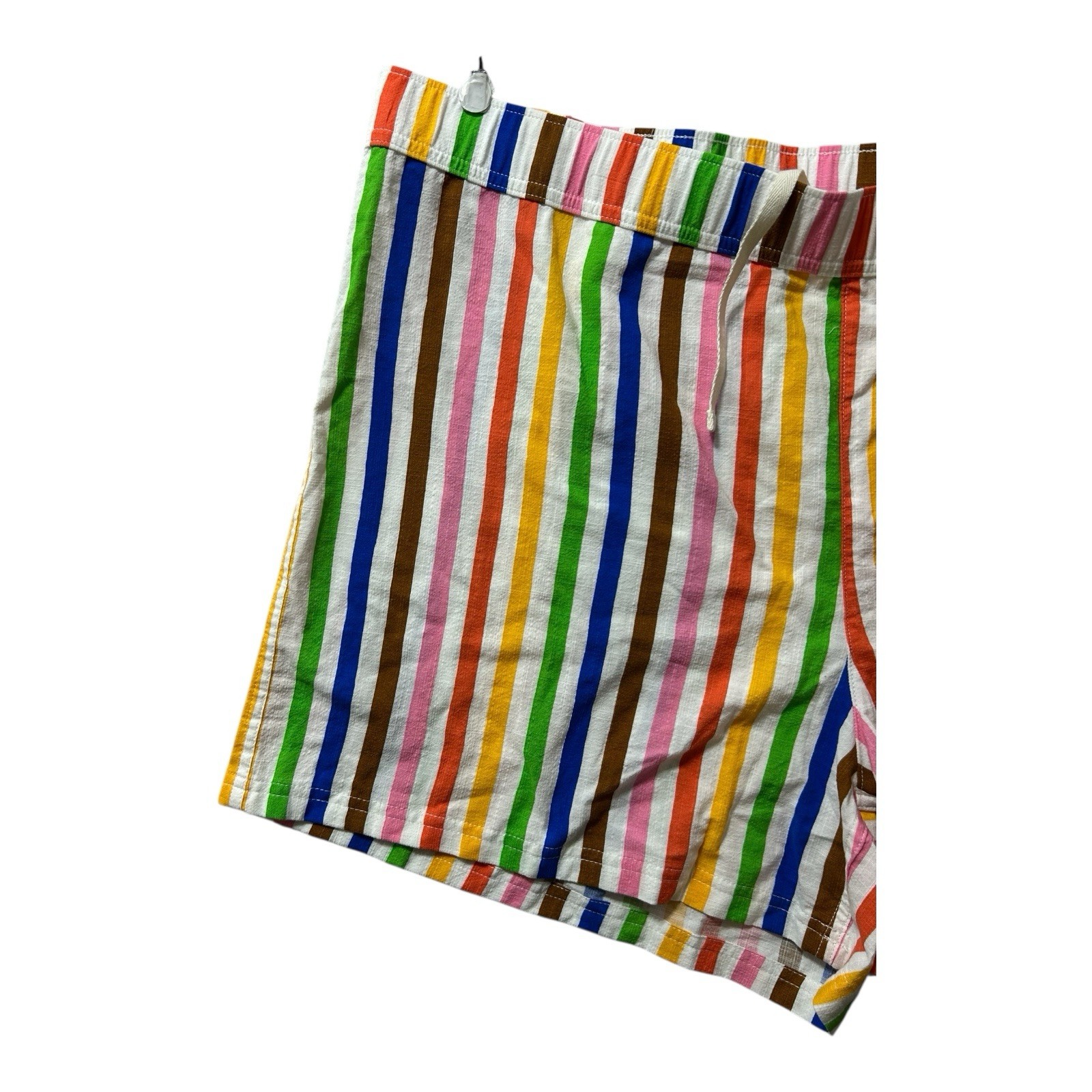 Pride Adult Bold Rainbow Elastic Pull-On Woven Shorts Unisex Adults Size 2XL New